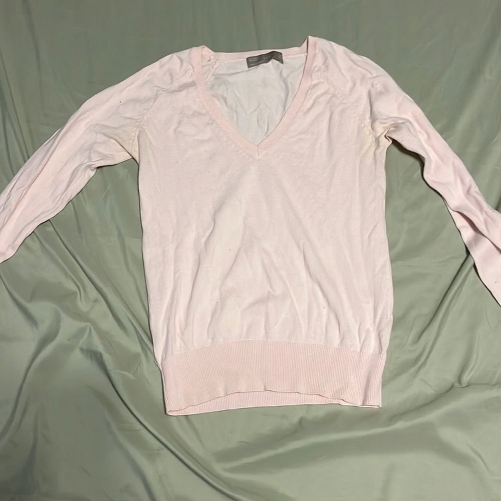 Light pink long sleeve sweater